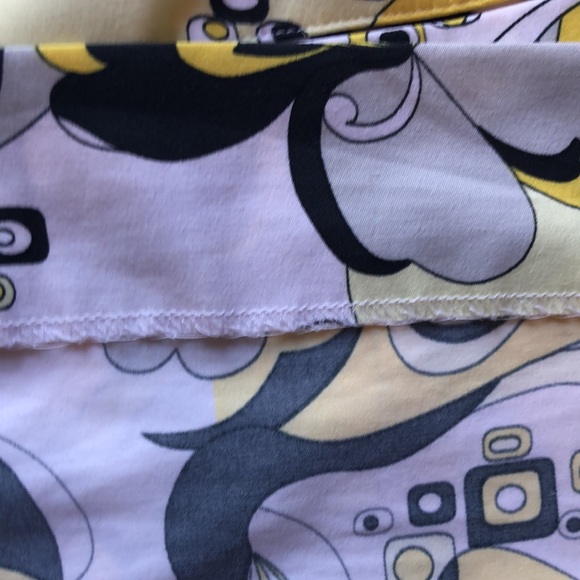 Bette & Court golf sport skort 80’s 90’s pattern geometric yellow and black - Picture 13 of 16